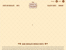 Tablet Screenshot of fruitsinchocolate.com